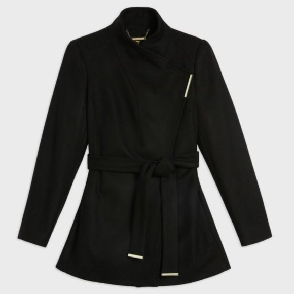 Ted Baker Rosess Short Wool Wrap Coat Ted 0/US 2 (COPY) - Picture 4 of 9